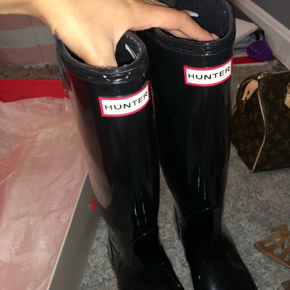 COPY - Hunter Tall Original Gloss Boots - Picture 4 of 7